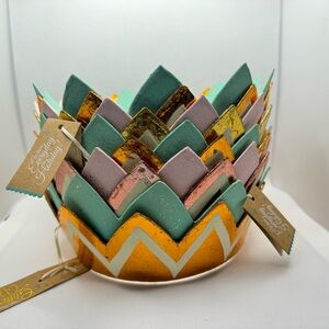 Glitterville Crowns Colorful metallic mache party accessories dress up